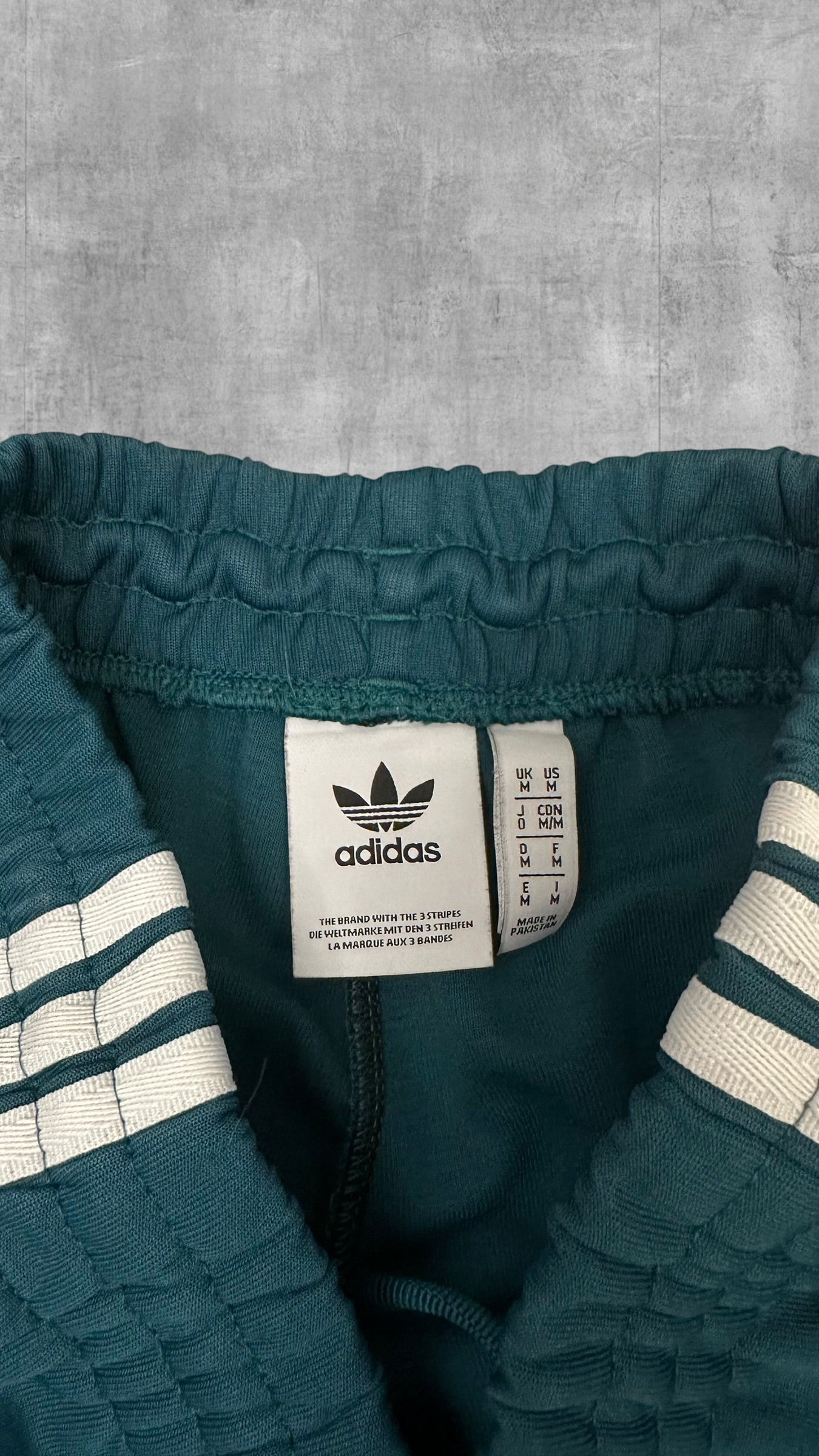 Adidas Trainingshose Jogginghose Türkis Weiß M