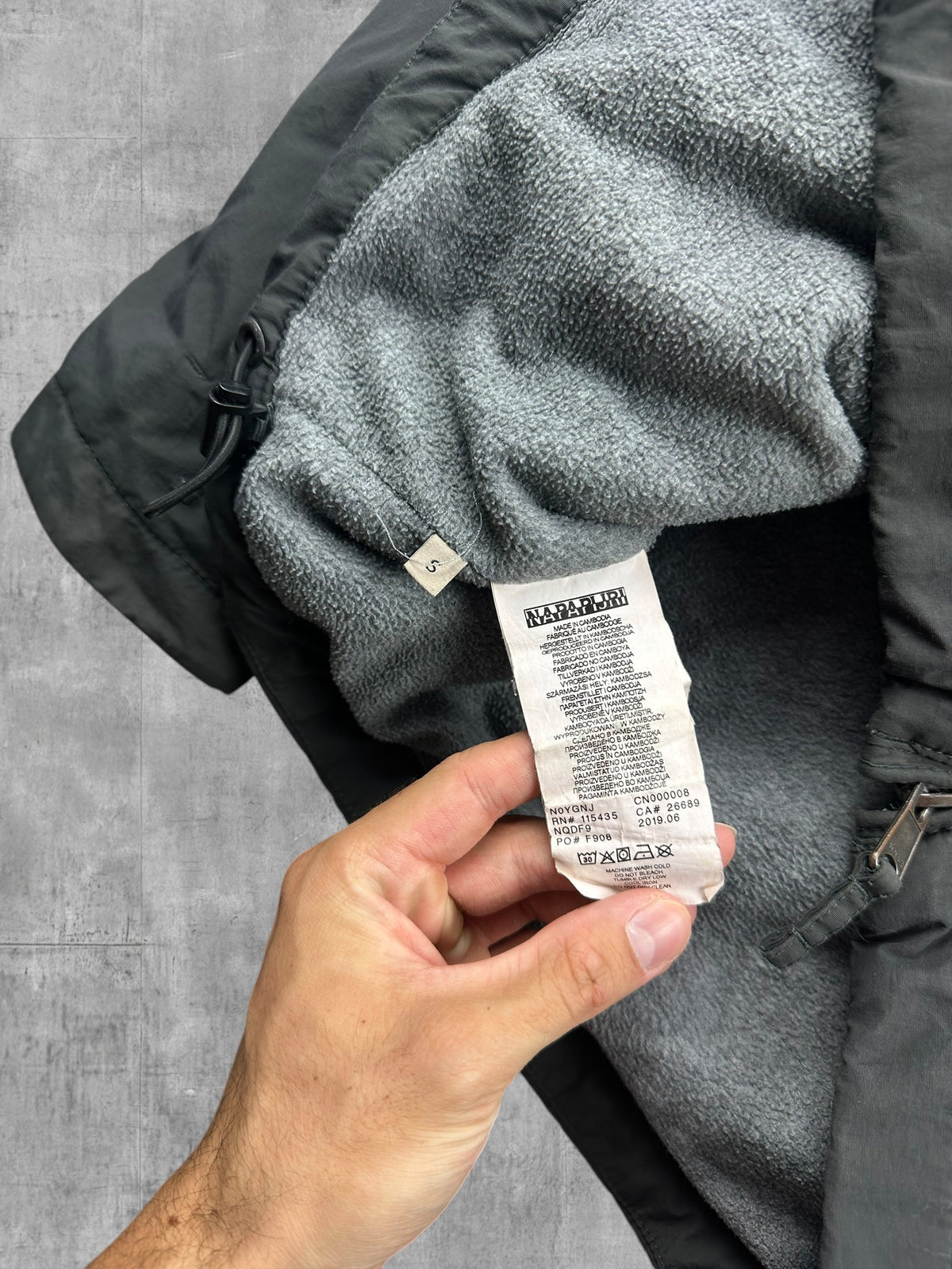 Napapijri Jacke Windbreaker gefüttert Grau S