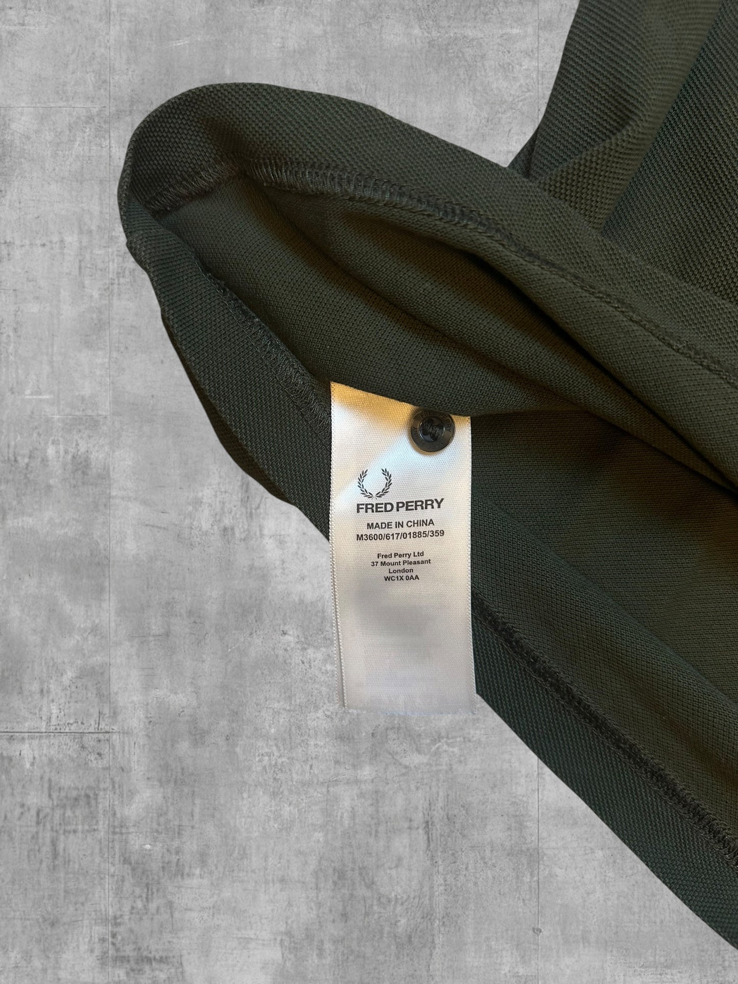 Fred Perry Polo Shirt Khaki Babyblau S