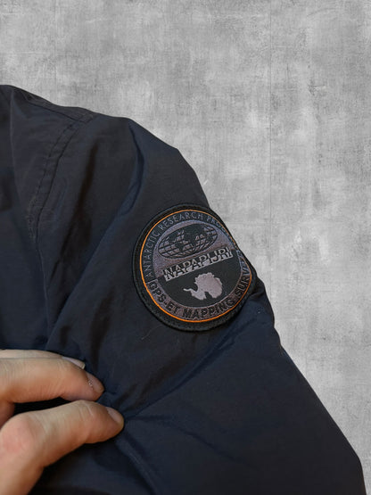 Napapijri Jacke Windbreaker gefüttert Schwarz Damengröße M / S
