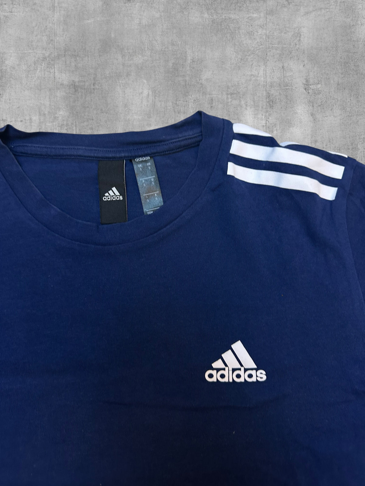 Adidas T-shirt Navy Blau Weiß S