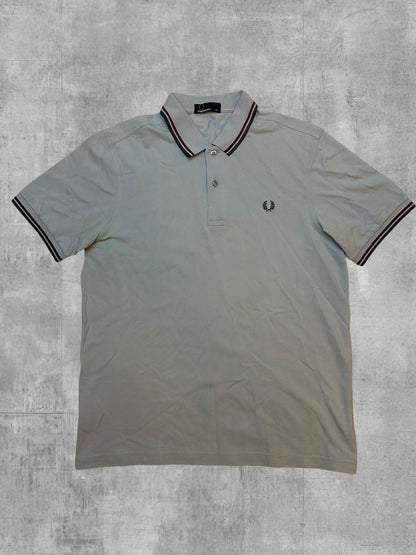 Fred Perry Polo Shirt Türkis Schwarz M