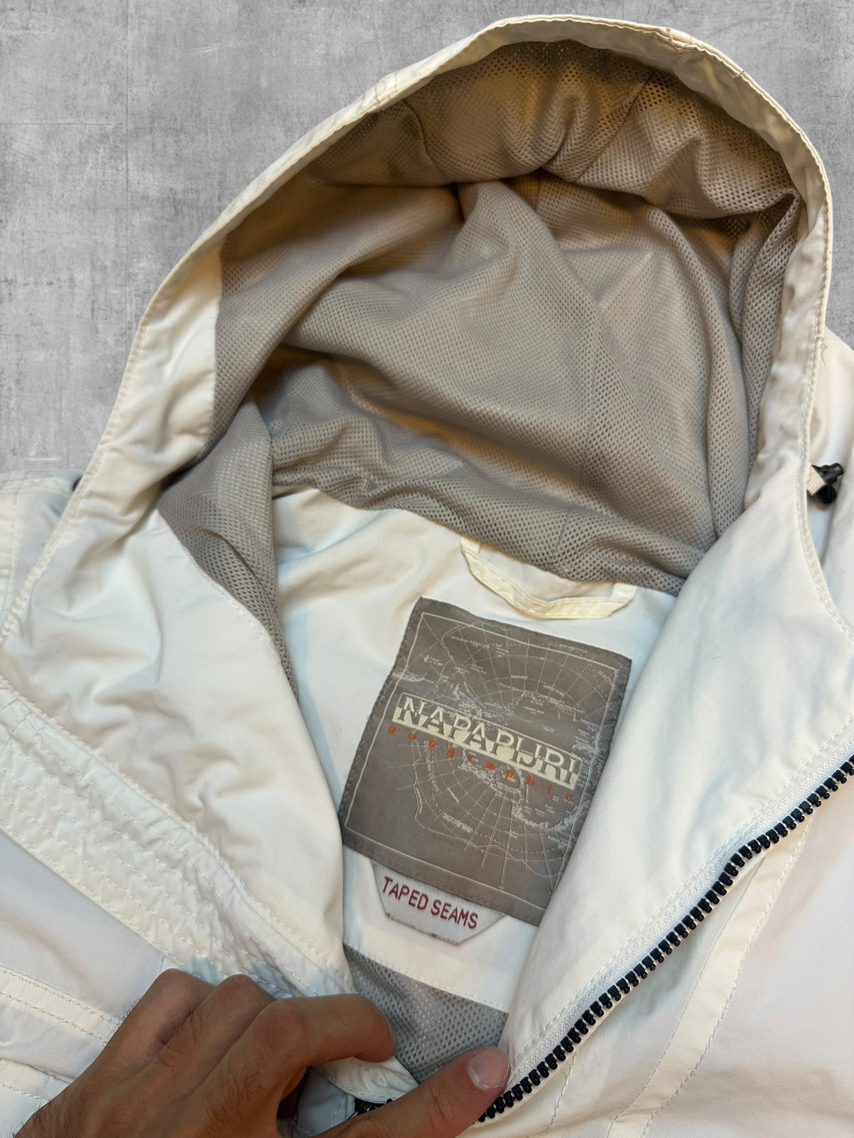 Napapijri Windbreaker Regenjacke Weiß XS