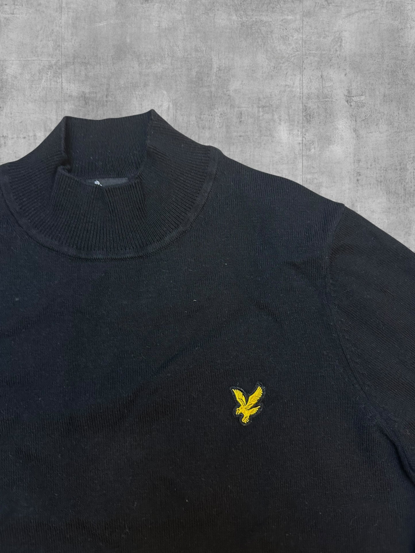 Lyle & Scott Rollkragen Sweatshirt Schwarz XS