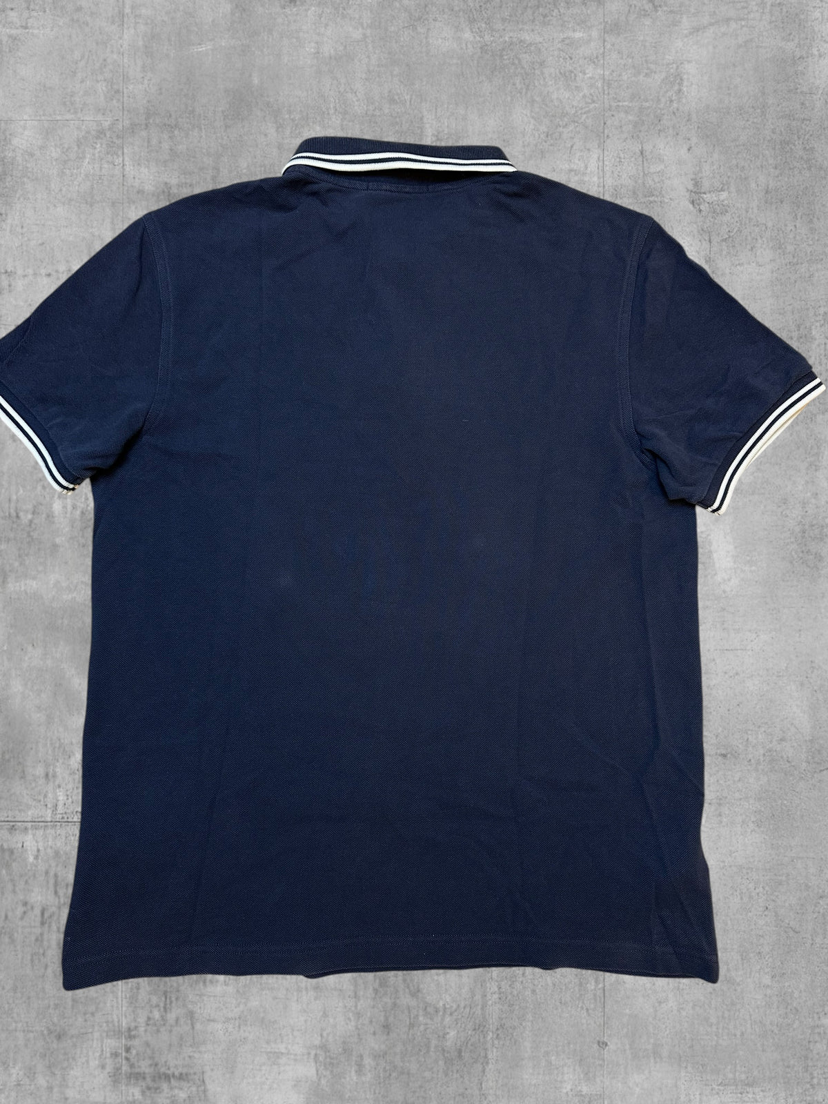 Fred Perry Polo Shirt Dunkelgrau Weiß M