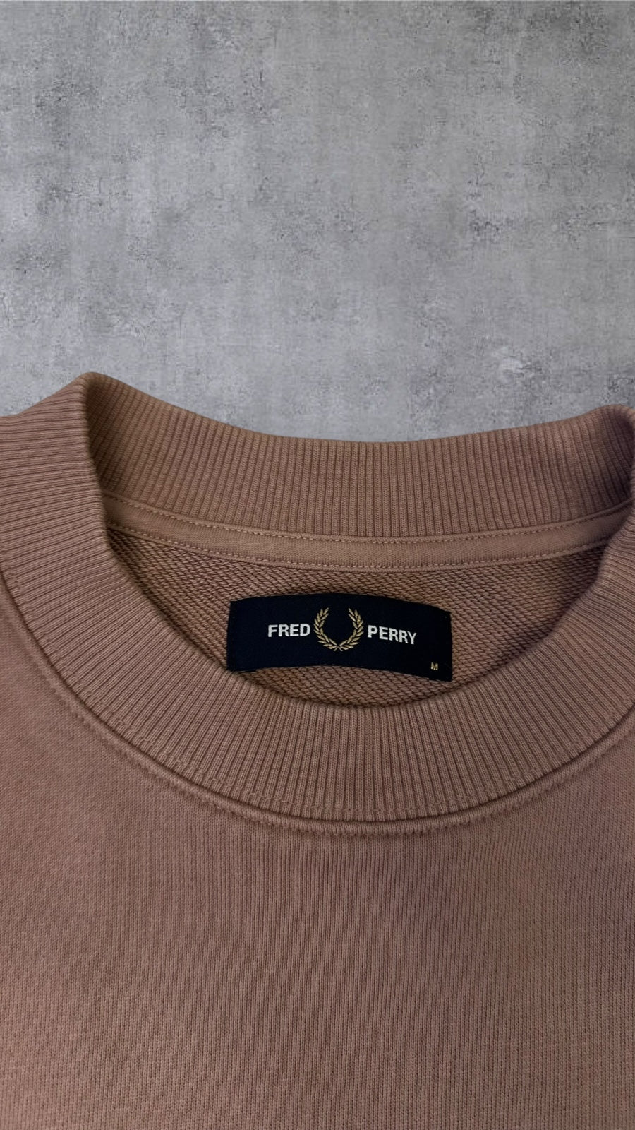 Fred Perry Sweatshirt Dunkelbeige M