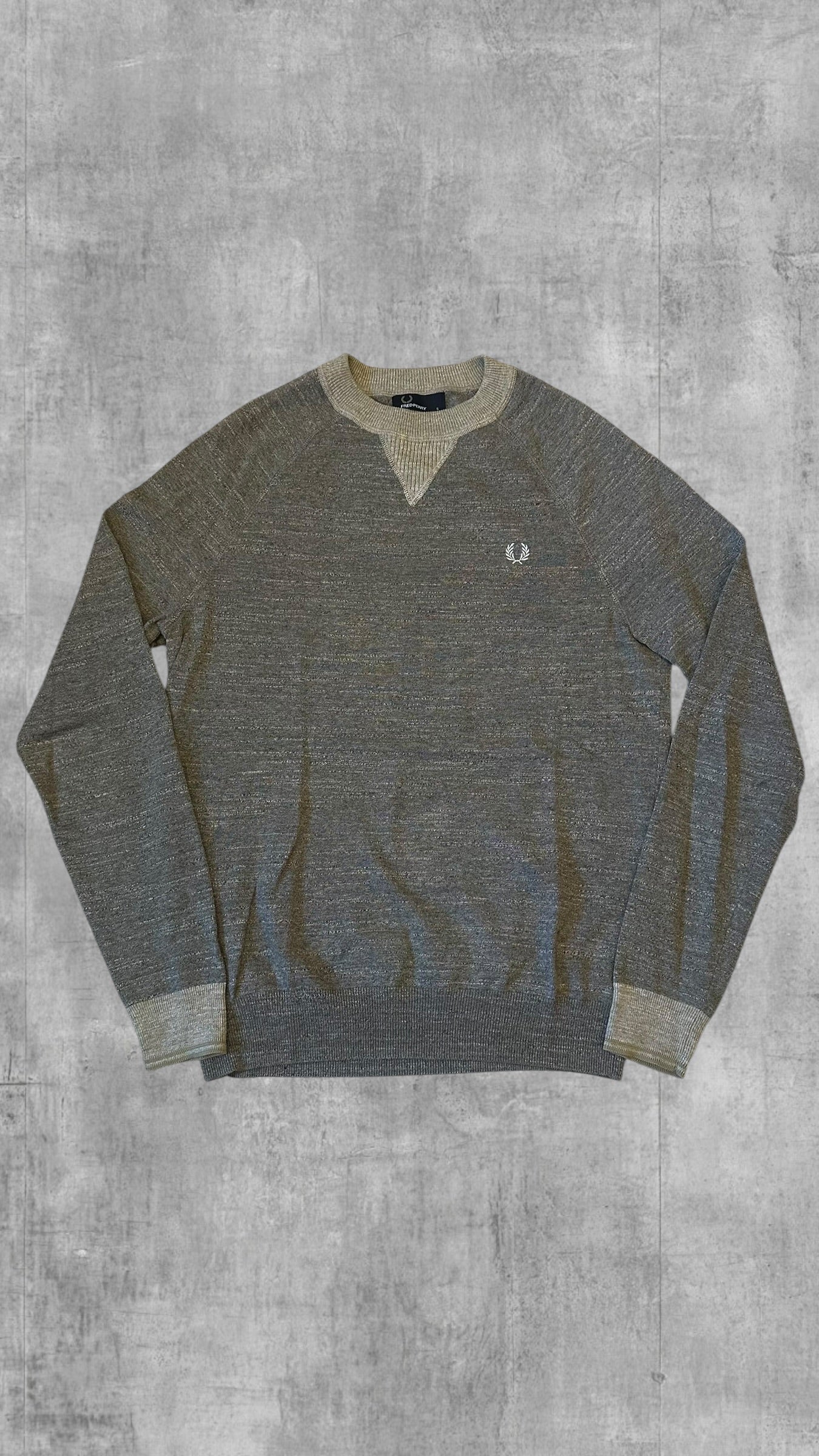 Fred Perry Sweatshirt Sweater Pullover Hoodie Grau S
