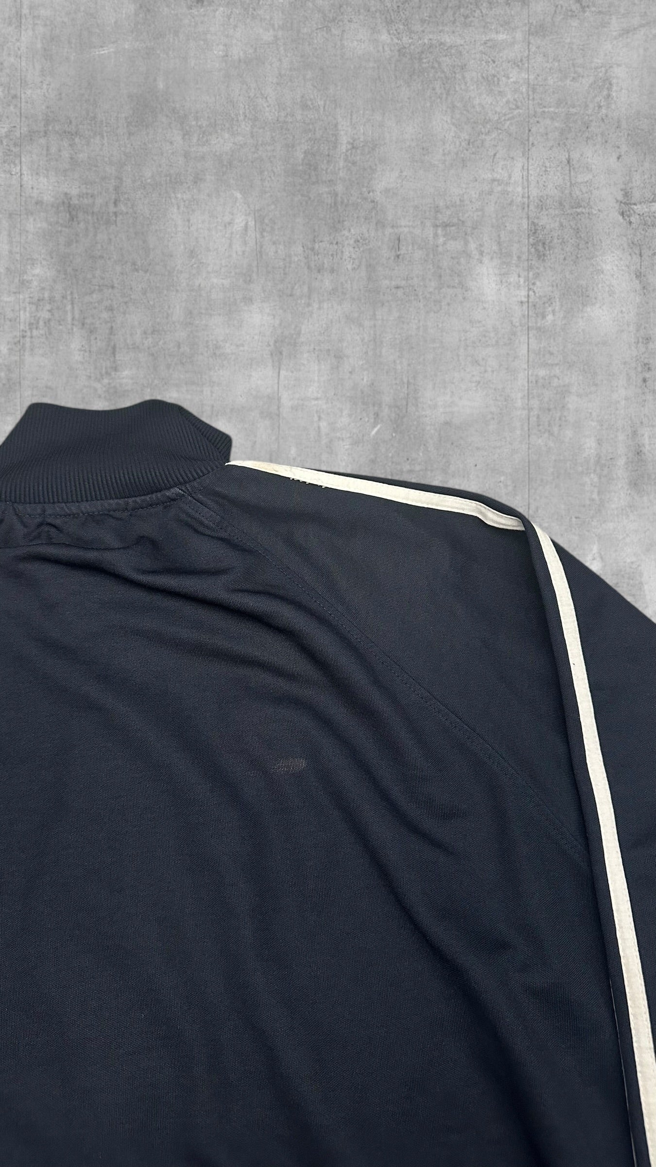Fred Perry Trainingsjacke Taped Zip Jacke Schwarz/Navy Blau Weiß L