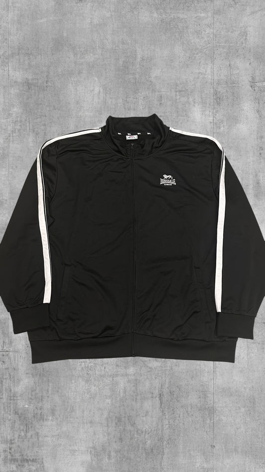 Lonsdale London taped Trainingsjacke Schwarz Weiß 4XL