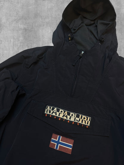 Napapijri Windbreaker Regenjacke Schwarz 3XL