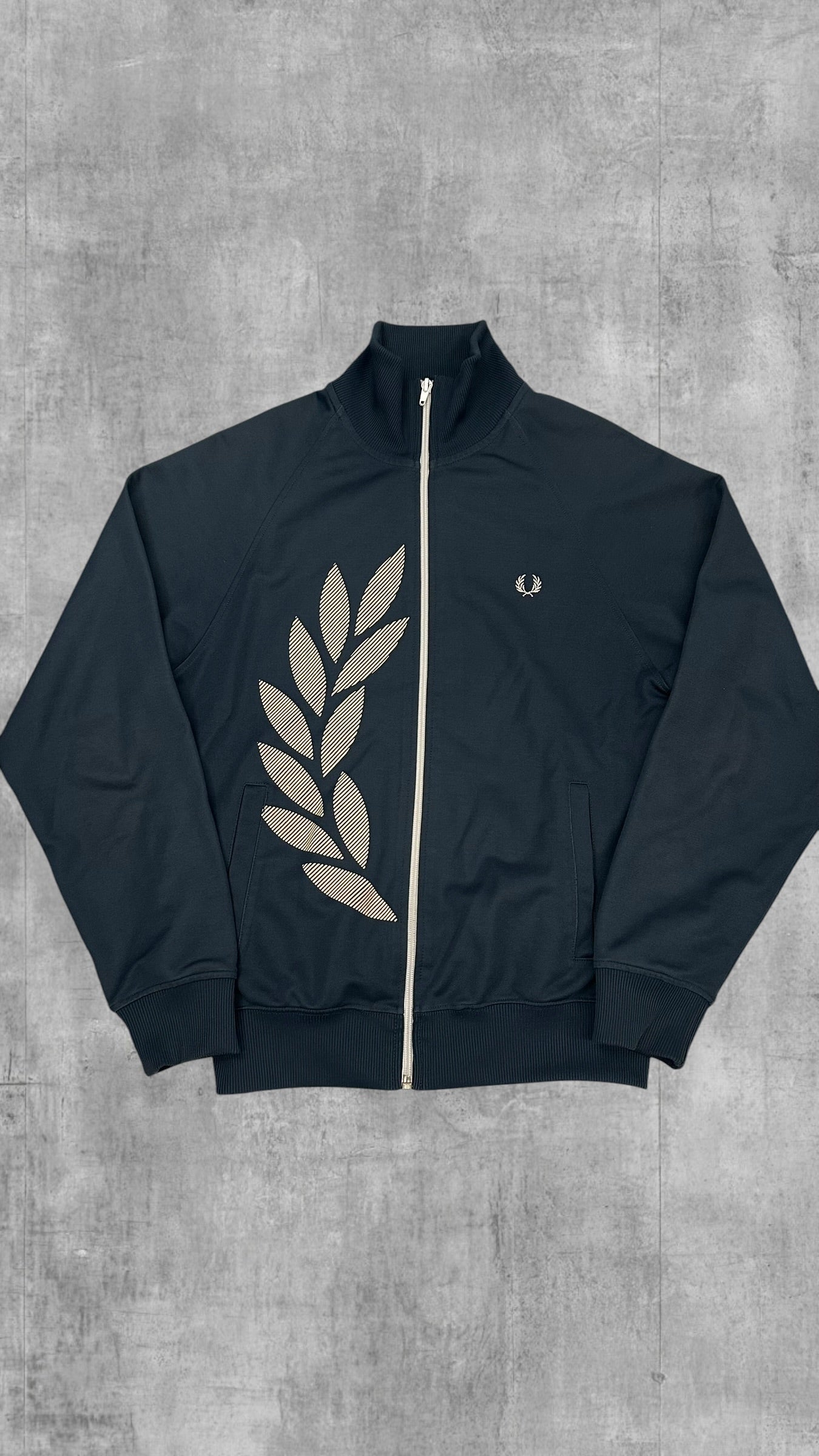 Fred Perry Trainingsjacke Dunkelgrau XS