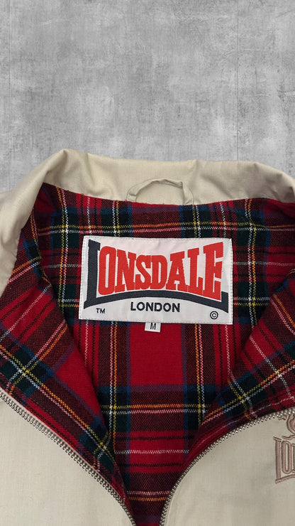 Lonsdale London Harrington Jacke Creme Weiß M