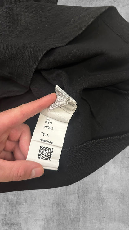 Stone Island Polo Shirt Schwarz Weiß L