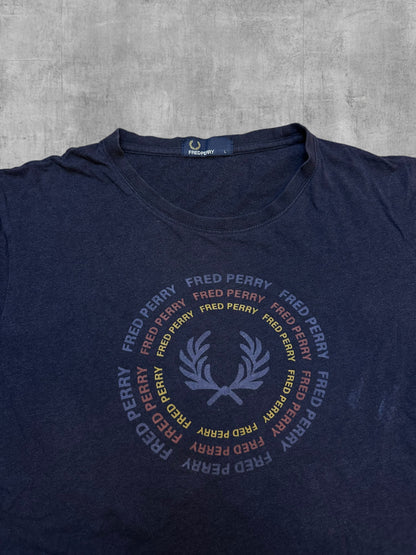 Fred Perry T-Shirt Navy Blau L