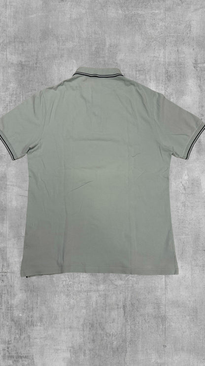Stone Island Polo Shirt Türkis Schwarz M Slim Fit