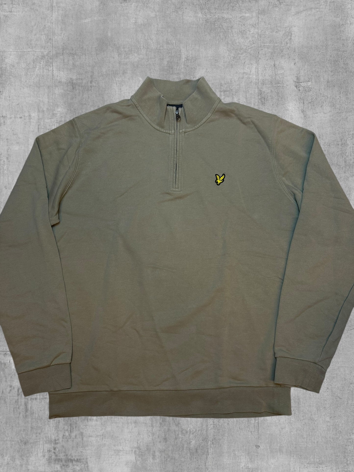 Lyle & Scott Half Quarter Zip Pullover Beige XL