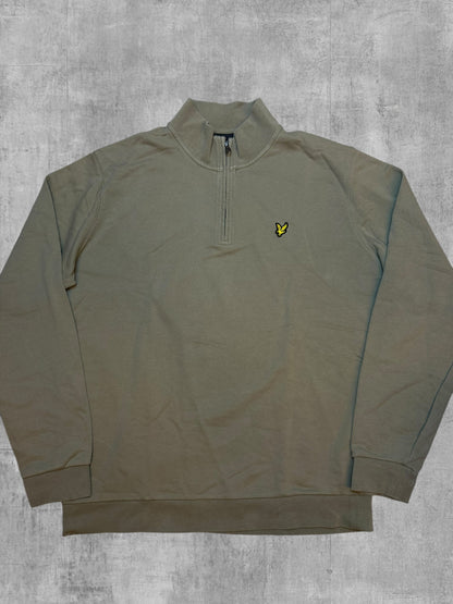 Lyle & Scott Half Quarter Zip Pullover Beige XL