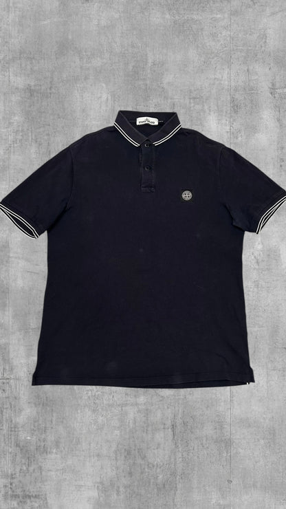 Stone Island Polo Shirt Schwarzblau XL slim fit