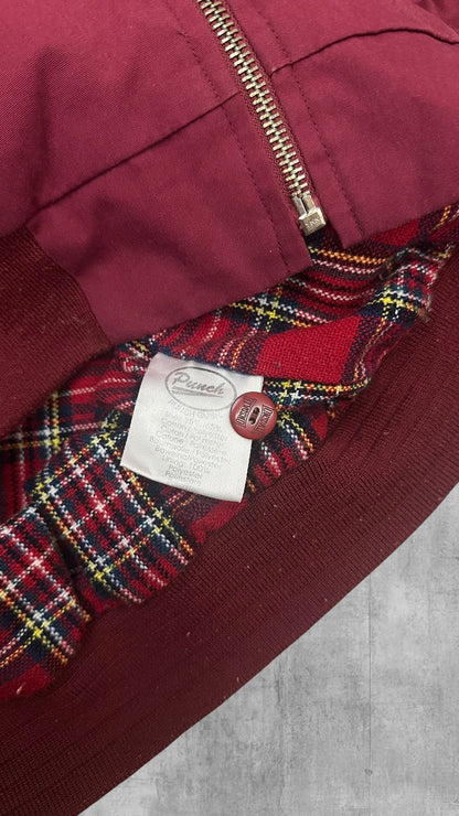 Lonsdale London Harrington Jacke Bordeaux Rot M