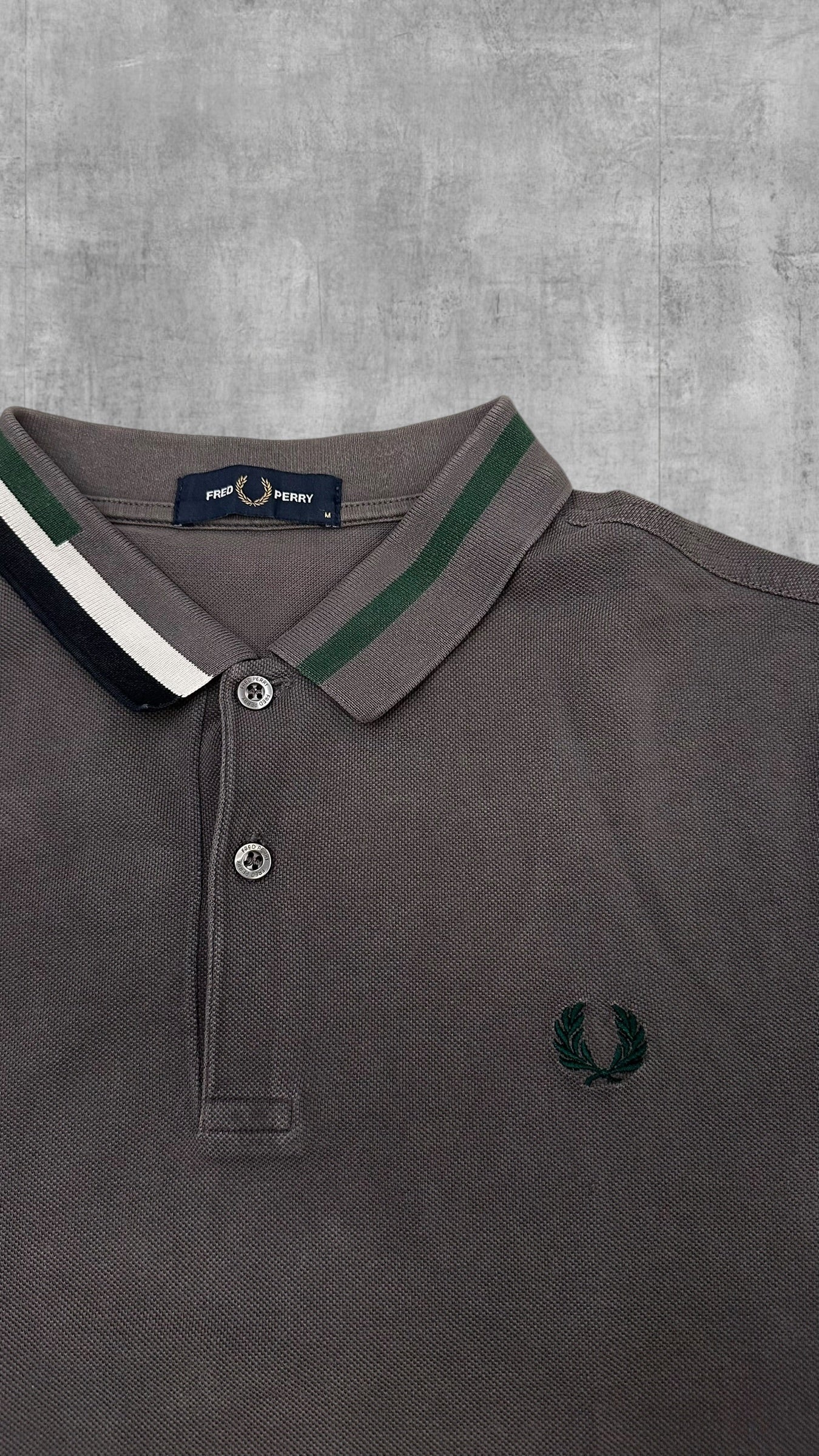 Fred Perry Polo Shirt Grau M