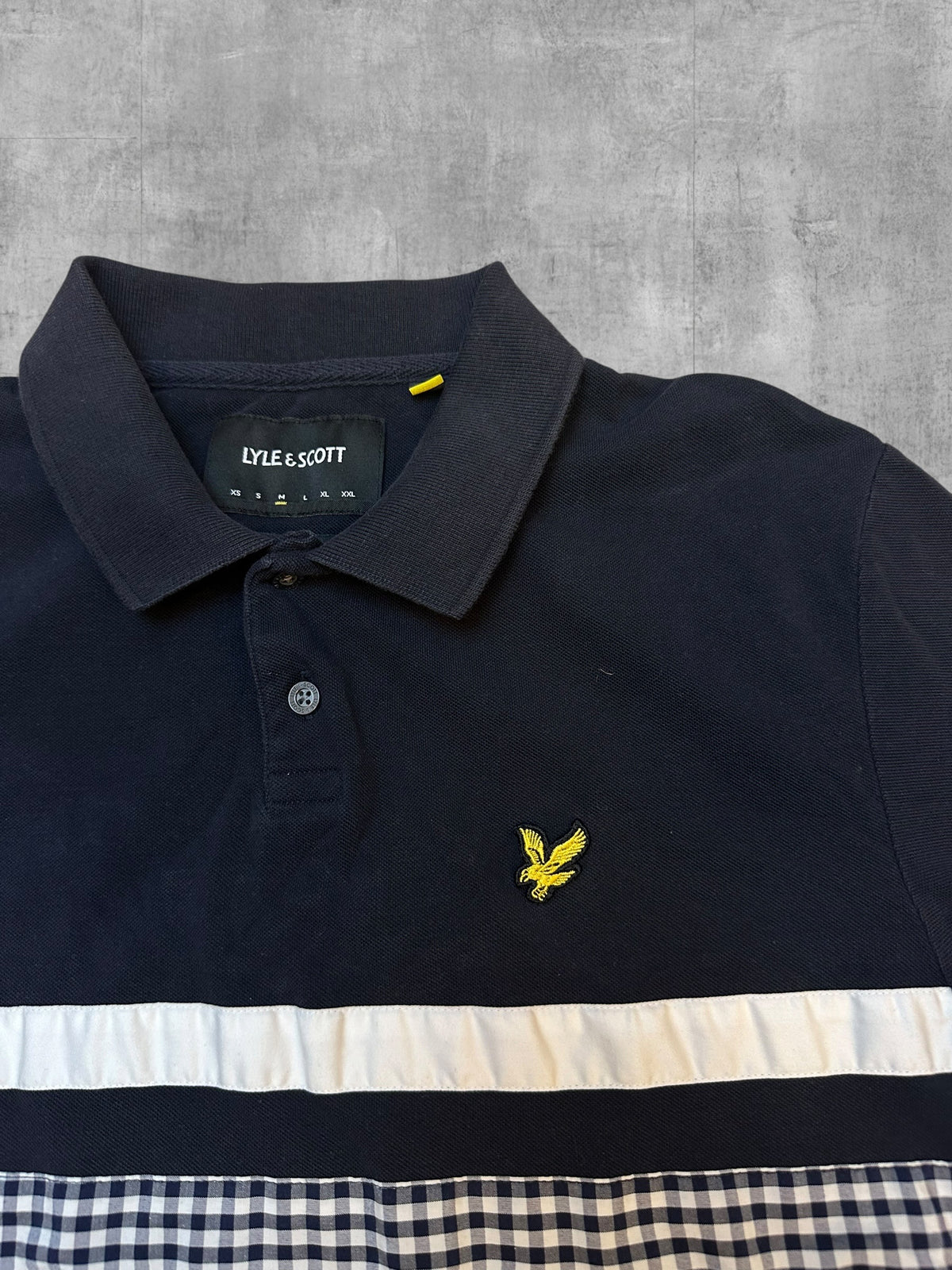 Lyle & Scott Polo Shirt Schwarz Weiß M