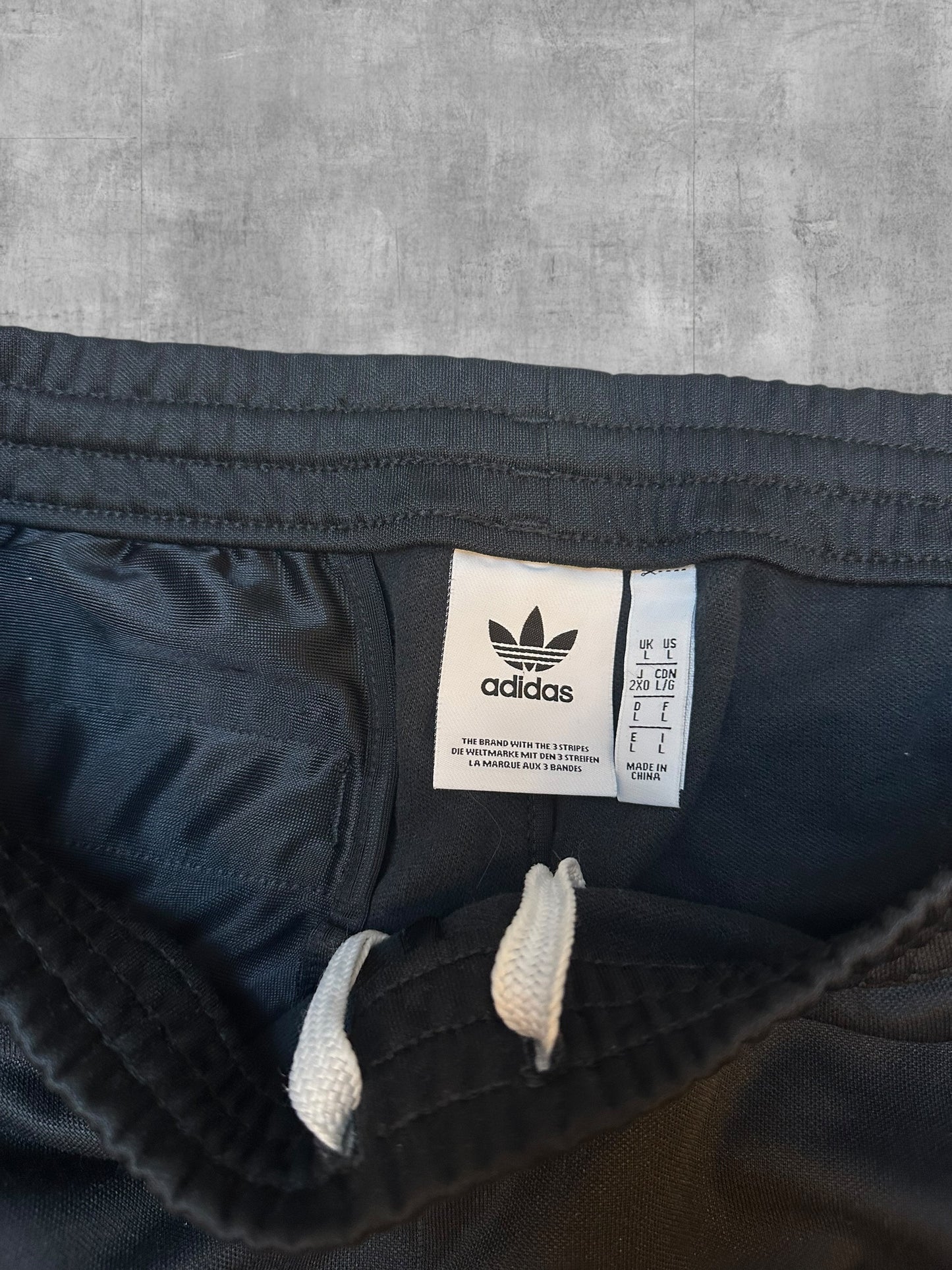 Adidas Firebird Trainingshose Schwarz Weiß L
