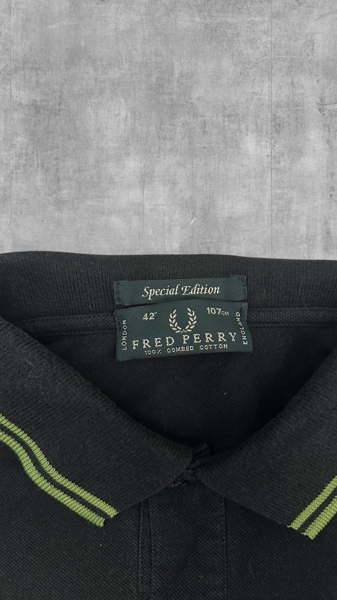 Fred Perry Polo Shirt Schwarz S