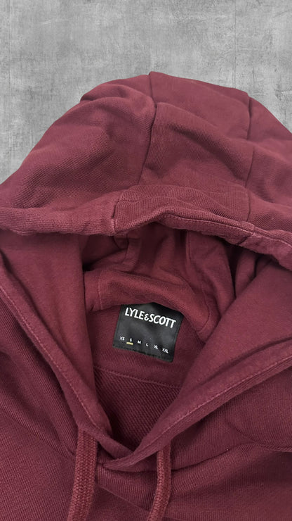 Lyle & Scott Pullover Hoodie Weinrot S
