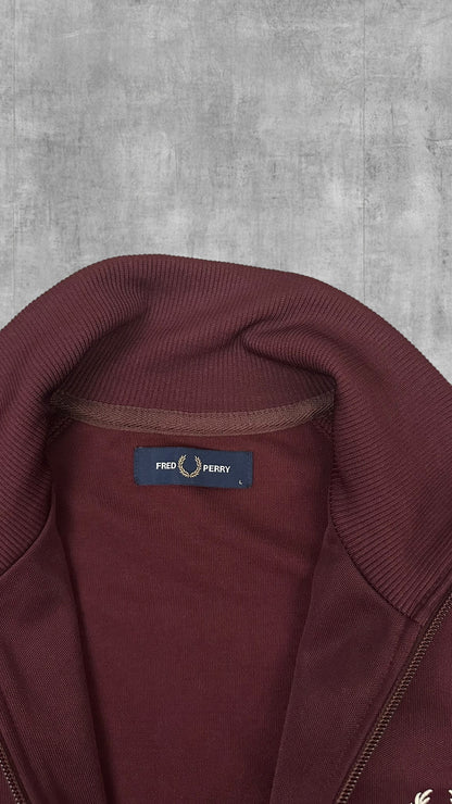 Fred Perry Trainingsjacke Taped Weinrot L