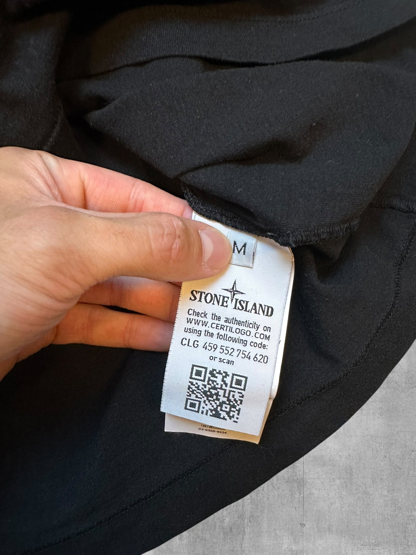 Stone Island T-Shirt Schwarz Weiß M