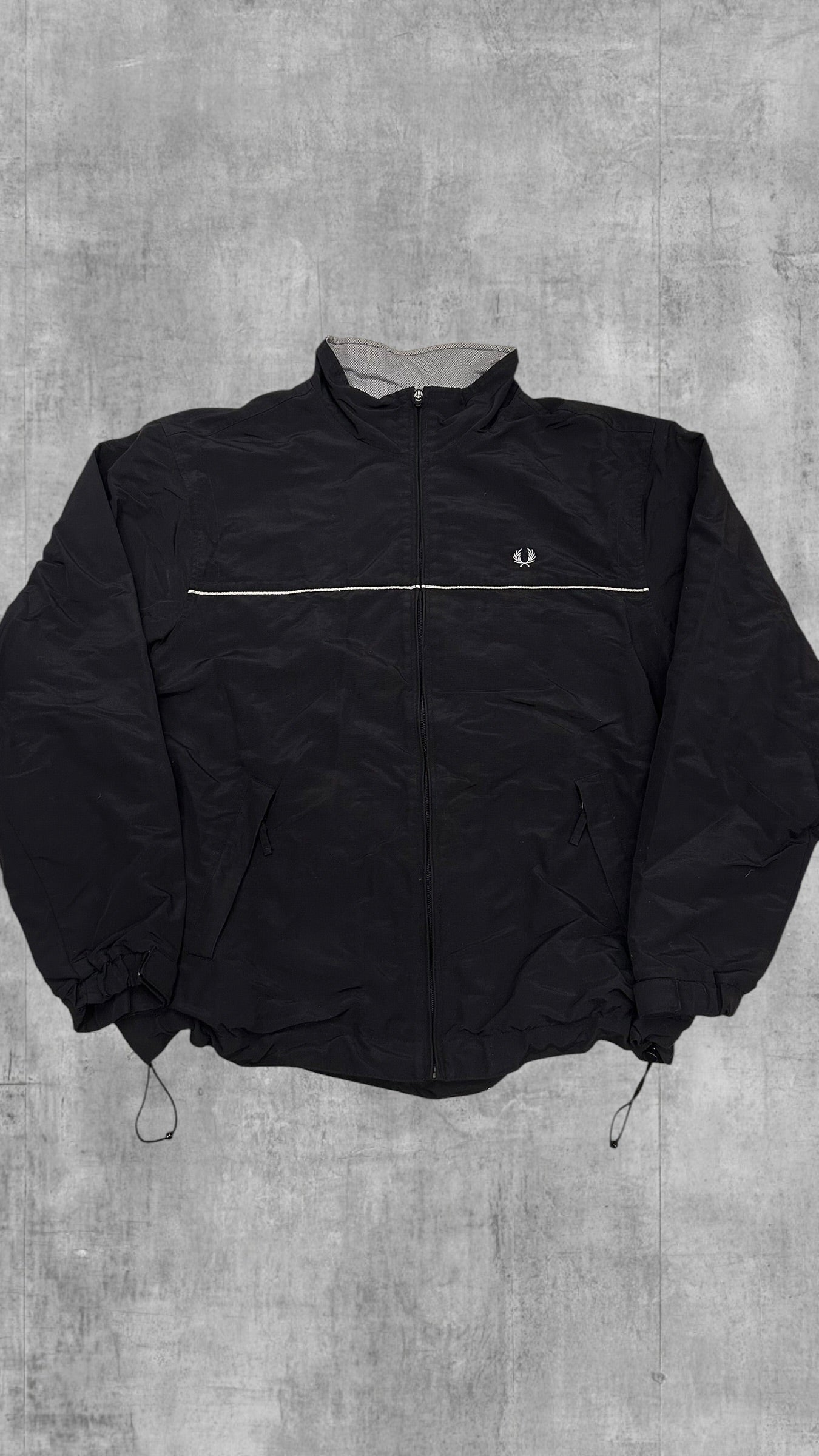 Fred Perry Regenjacke Windbreaker Schwarzblau XL