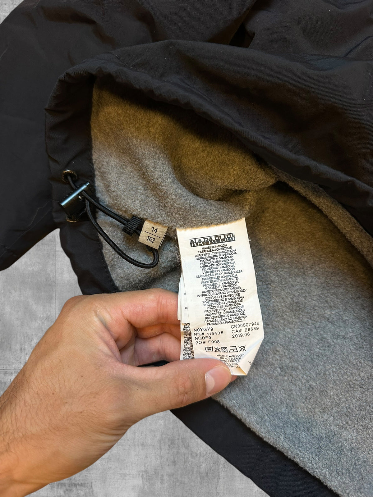Napapijri Windbreaker Gefüttert Schwarz XS