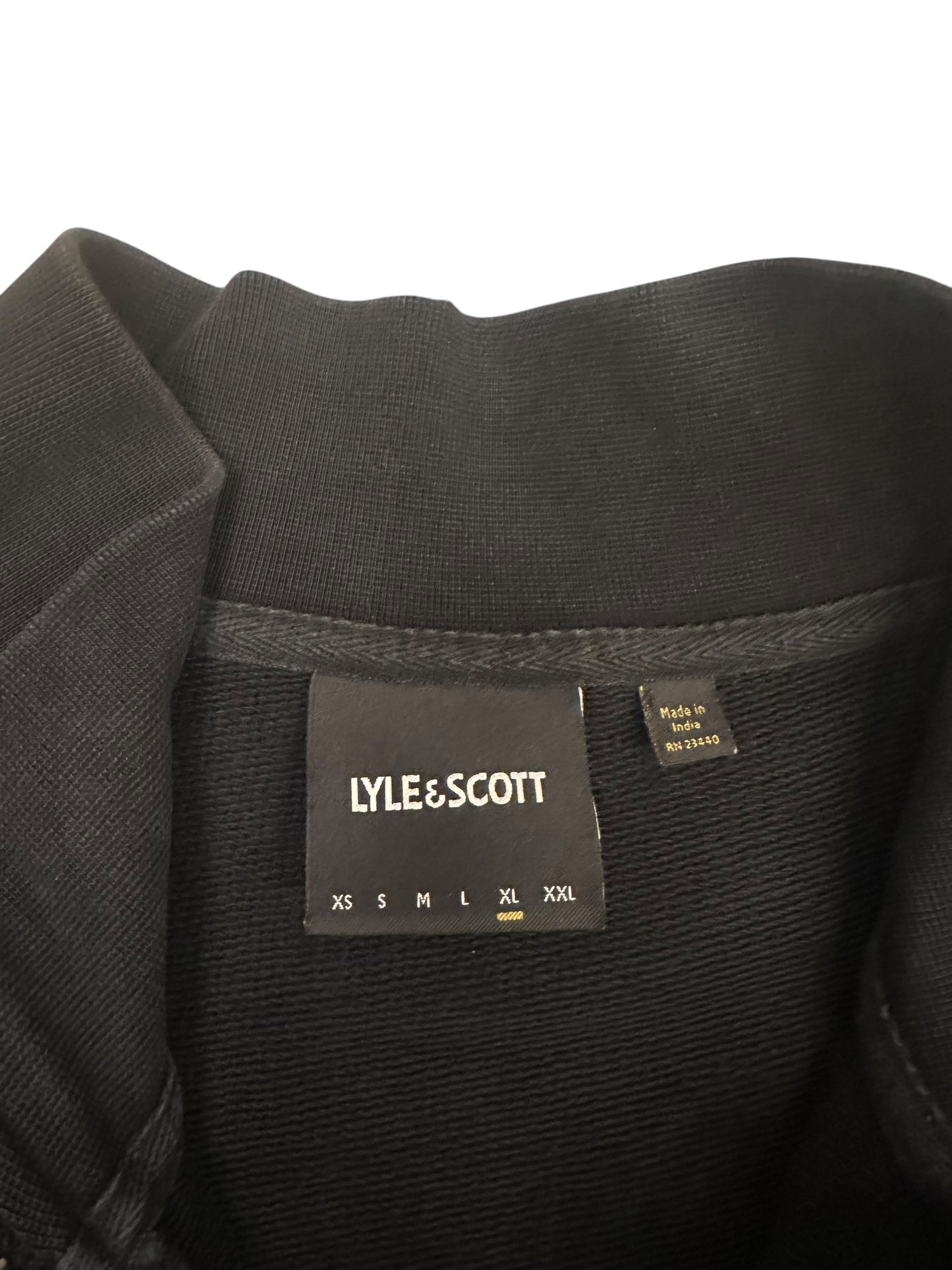 Lyle & Scott Half / Quarter Zip Pullover Schwarz XL