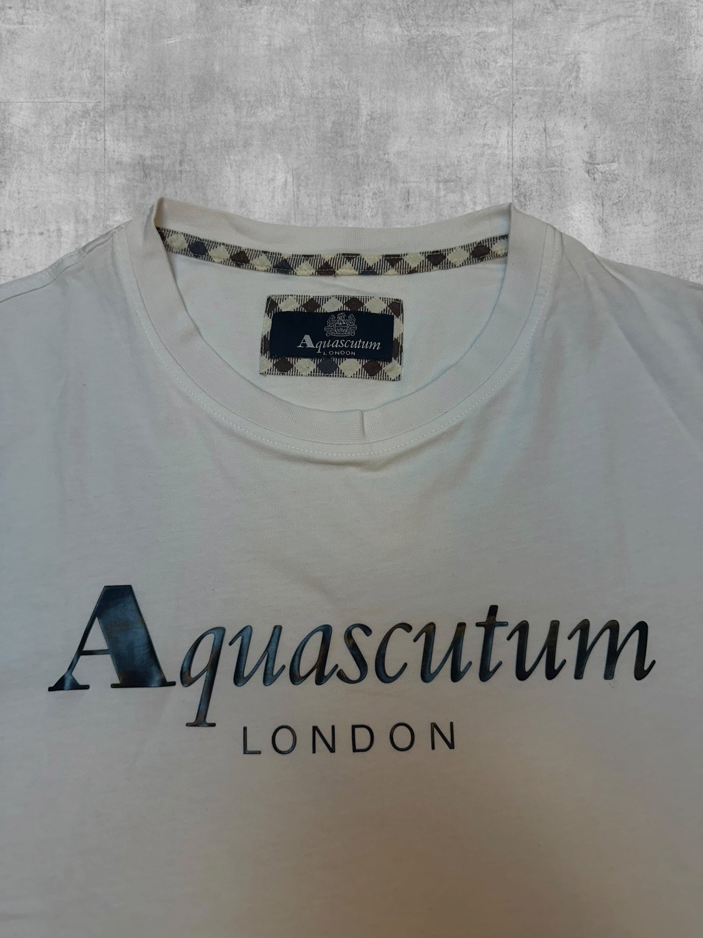 Aquascutum London T-Shirt Weiß M