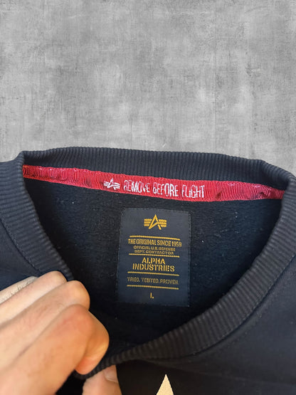 Alpha Industries Sweatshirt Schwarz L