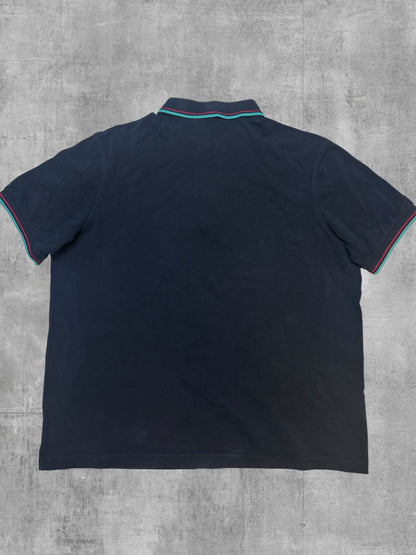 Fred Perry Polo Shirt Schwarz Türkis Weinrot XL
