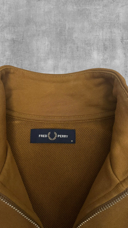 Fred Perry Half zip Pullover Sweater Ocker M