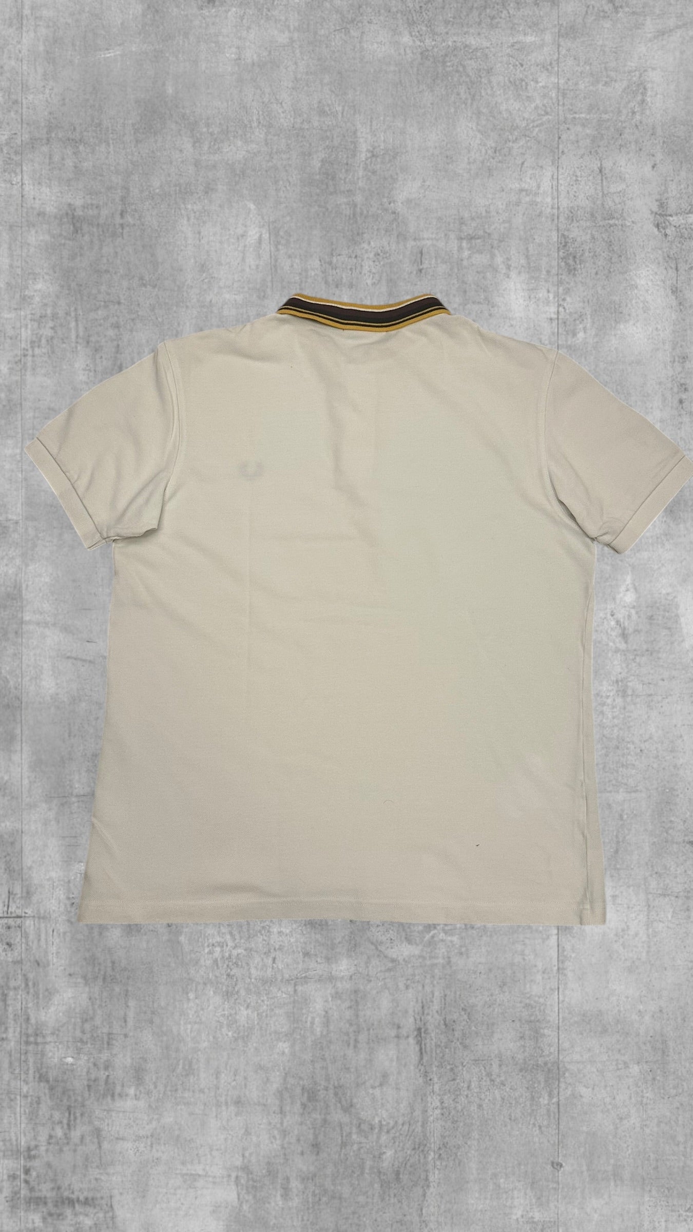 Fred Perry Sweatshirt Weiß Schwarz Gold