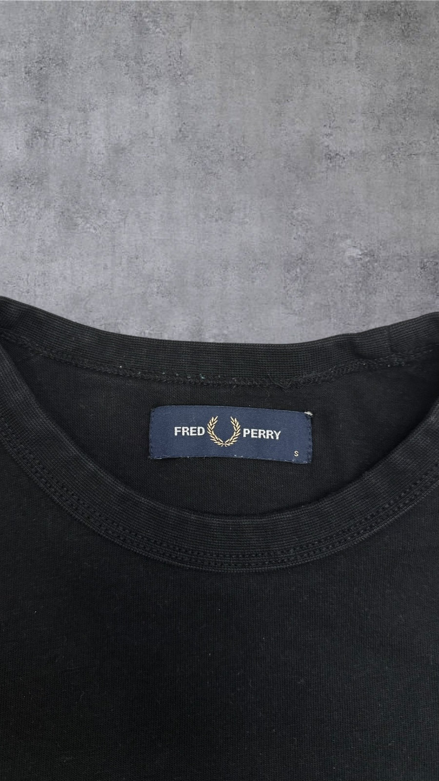 Fred Perry Longsleeve T-Shirt Schwarz S