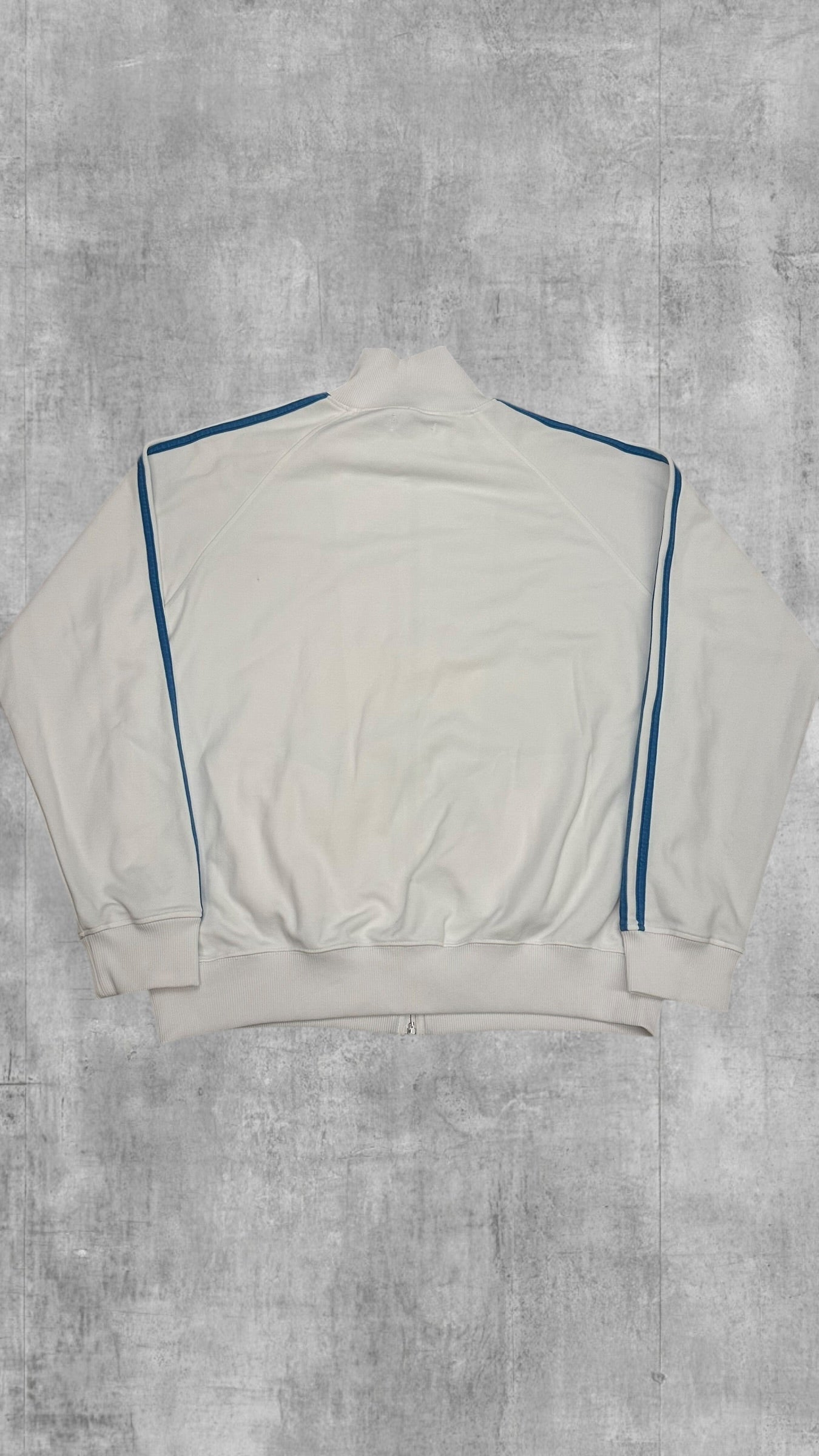 Fred Perry Trainingsjacke Taped Zip Jacke Weiß Hellblau L