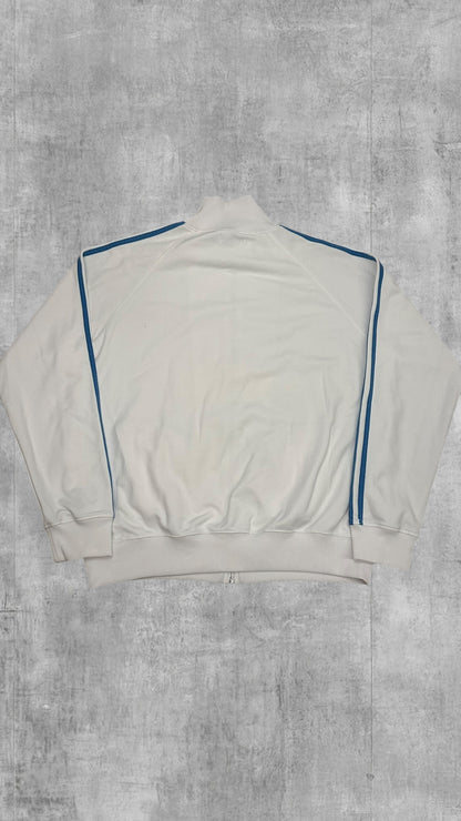 Fred Perry Trainingsjacke Taped Zip Jacke Weiß Hellblau L
