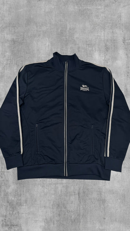 Lonsdale London Trainingsjacke Taped Navy Blau Weiß L