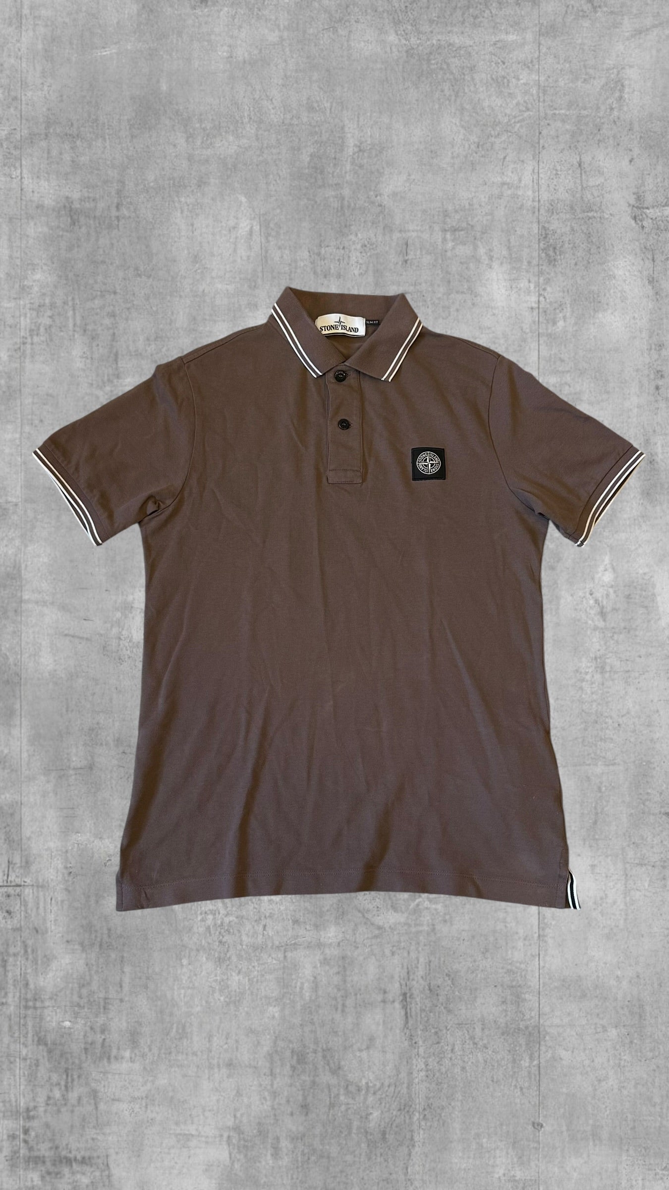 Stone Island Polo Shirt Braun S