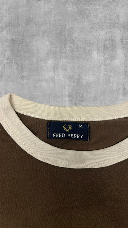 Fred Perry Vintage T-Shirt Braun M