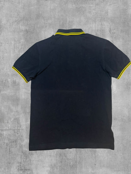Fred Perry Polo Shirt Schwarz Gelb S