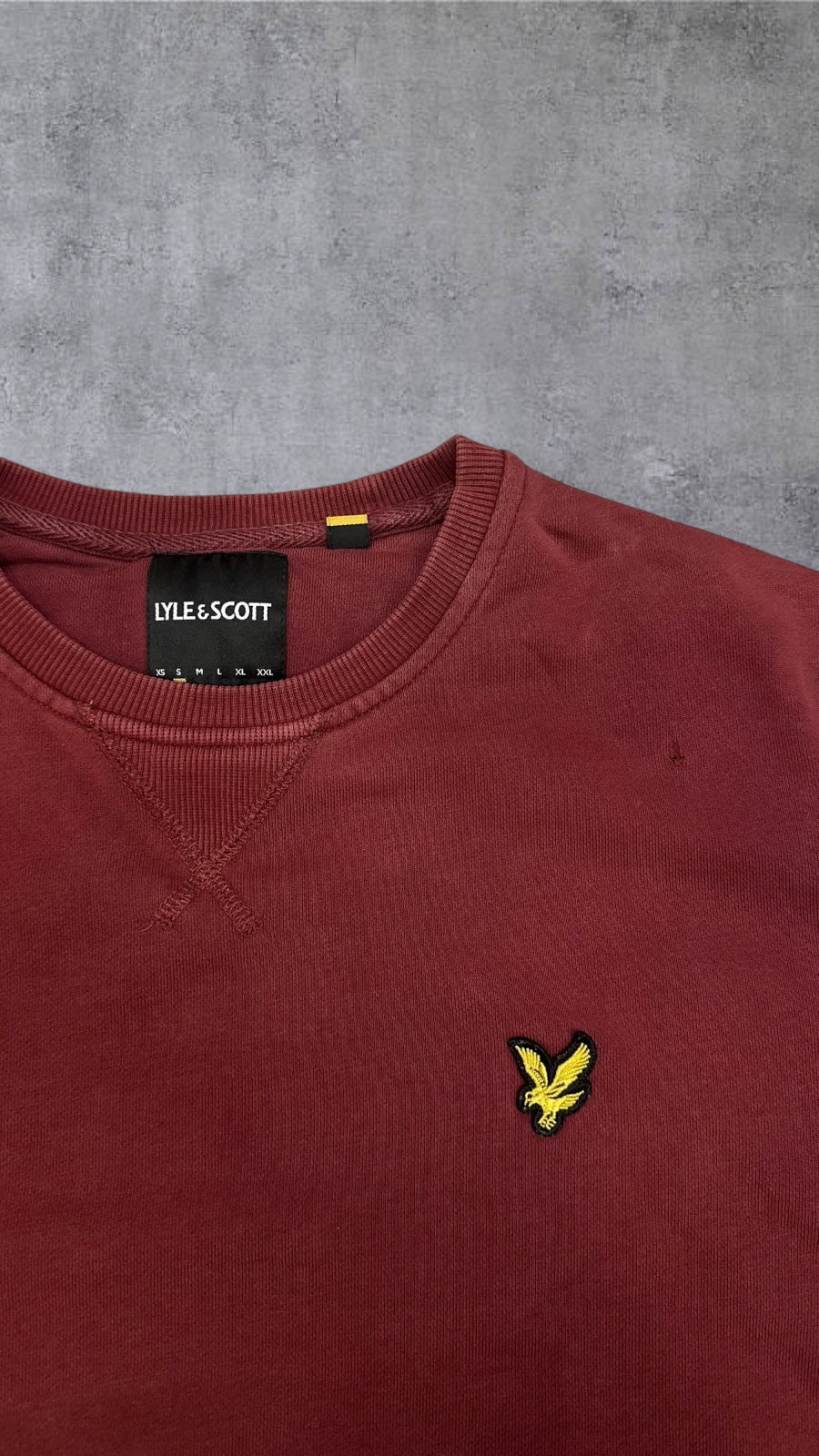 Lyle & Scott Sweatshirt Weinrot S