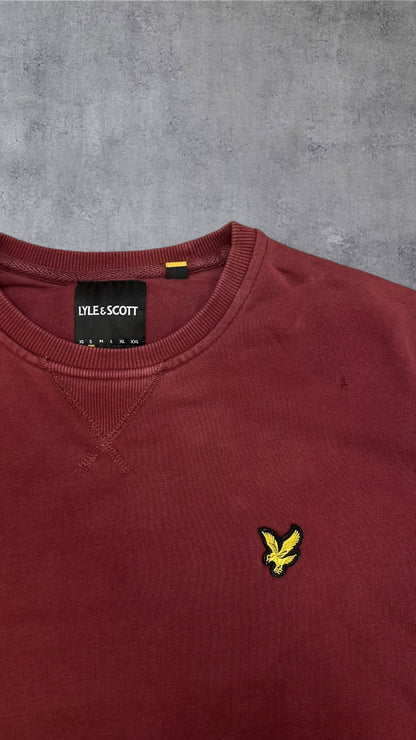 Lyle & Scott Sweatshirt Weinrot S