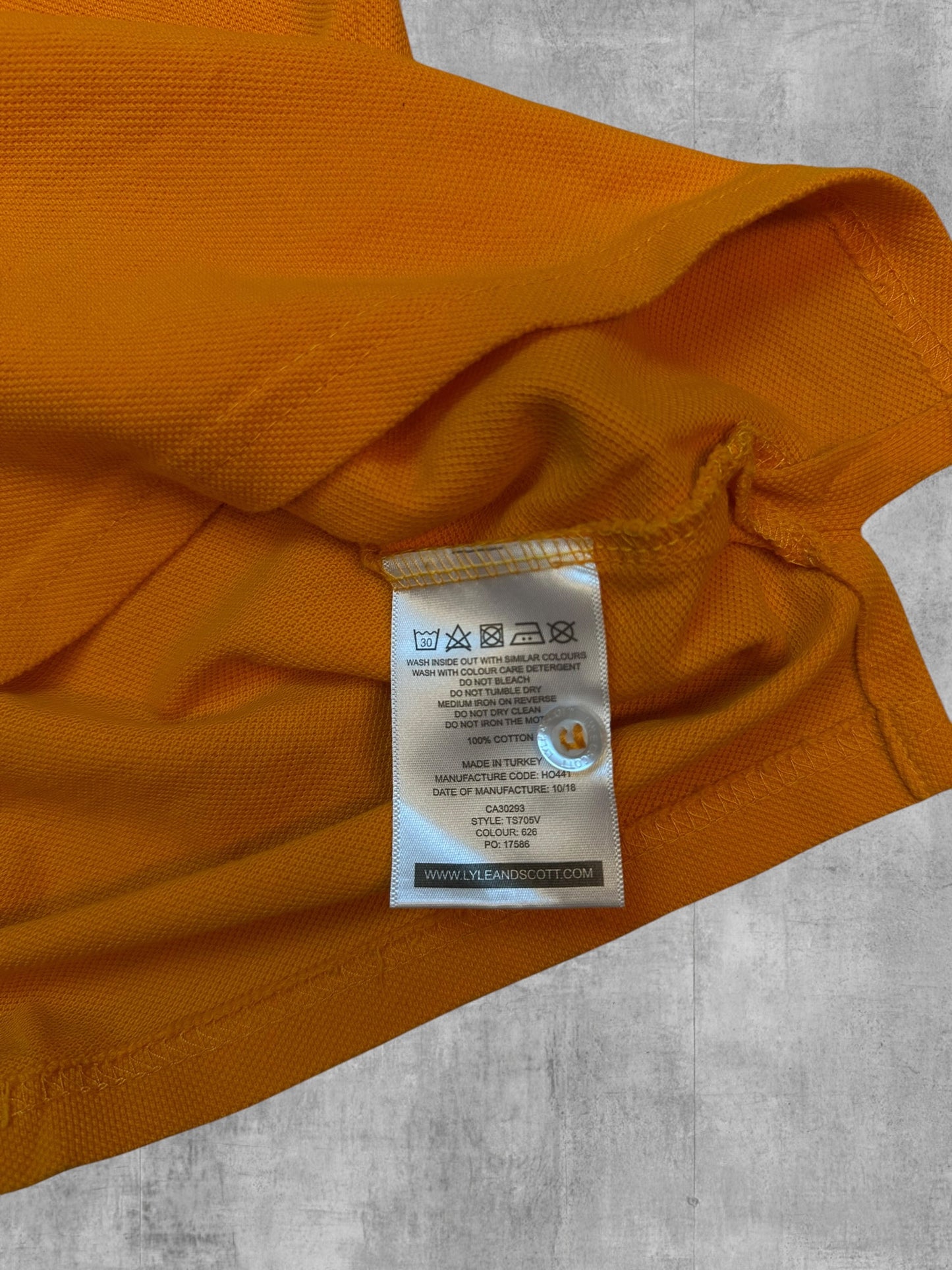 Lyle & Scott Polo Shirt Orange M