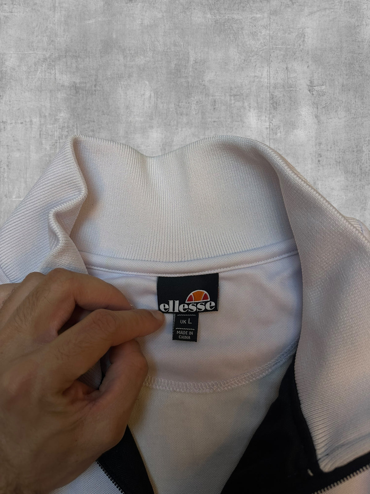 Ellesse Rimini Chaqueta de chándal Negro Blanco Morado L