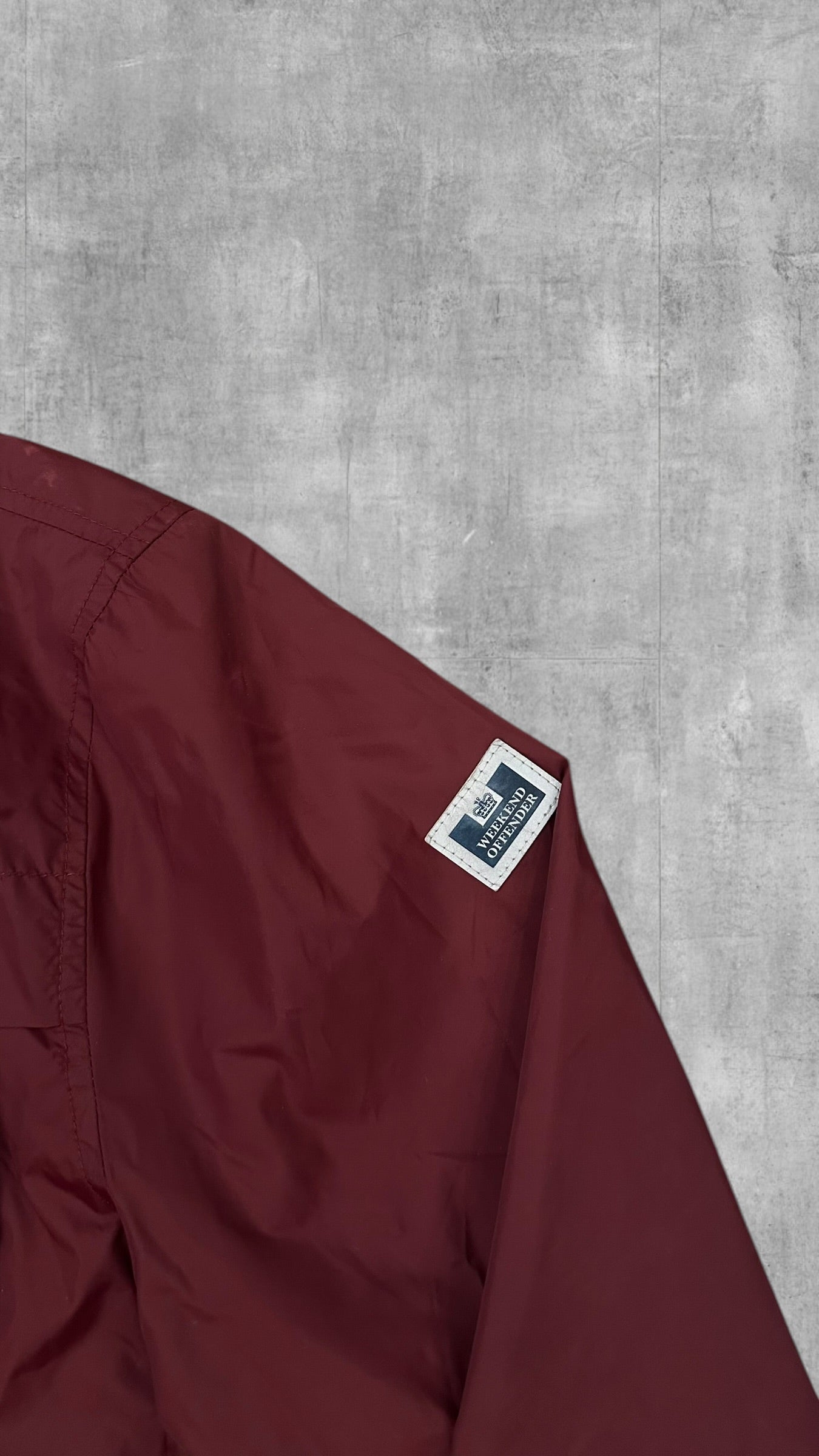 Weekend Offender Windbreaker Jacke Weinrot L